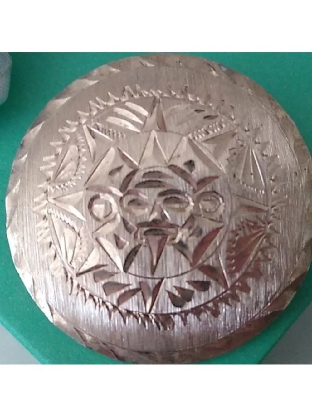 Vintage Mayan Sun Calendar Mexican Brooch Pendant Sterling Silver …
